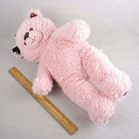 Build-a- Bear Pink Teddy Brown Hearts From 2012 - Picture 3 of 8